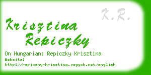 krisztina repiczky business card
